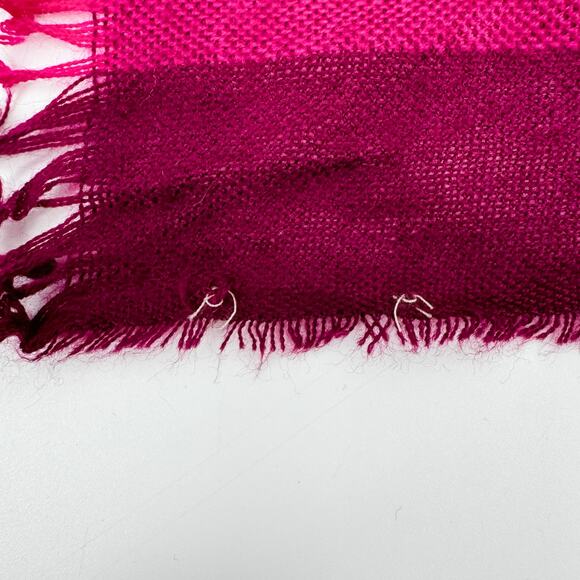 Burberry Scarf Authentic Pink Gauze Lightweight Plaid Nova Check Long Sheer - Picture 4 of 8